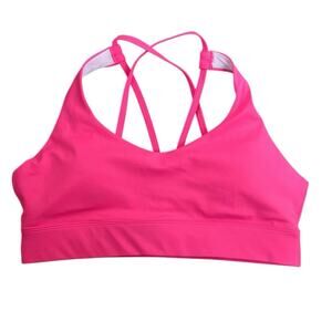 ZYIA Active Strappy Light n Tight Hot Pink Sports‎ Bra XL